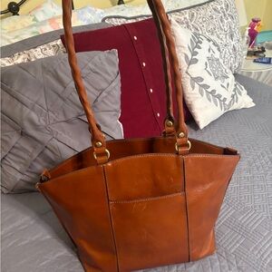 Patricia Nash Cognac Leather Tote